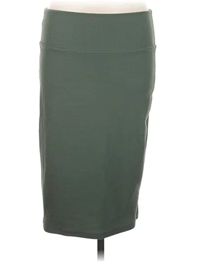 Pre-owned Lularoe Casual Skirt In Green