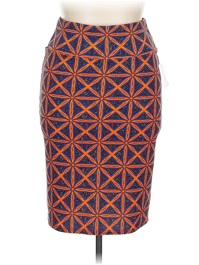 Pre-owned Lularoe Casual Skirt In Orange