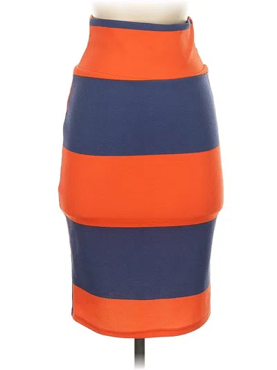 Pre-owned Lularoe Casual Skirt In Orange