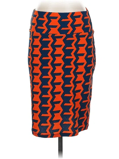 Pre-owned Lularoe Casual Skirt In Orange