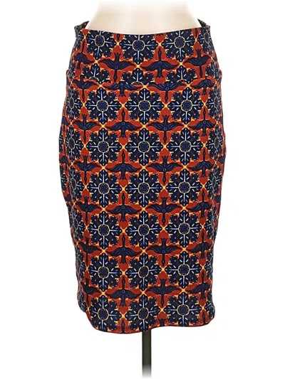 Pre-owned Lularoe Casual Skirt In Orange