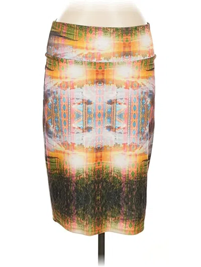 Pre-owned Lularoe Casual Skirt In Orange