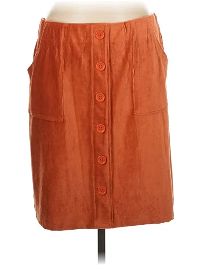 Pre-owned Lularoe Casual Skirt In Orange