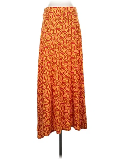 Pre-owned Lularoe Casual Skirt In Orange