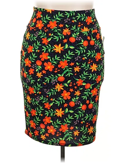 Pre-owned Lularoe Casual Skirt In Orange