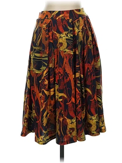 Pre-owned Lularoe Casual Skirt In Orange