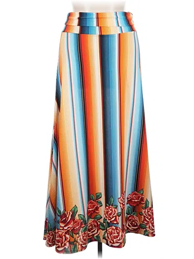 Pre-owned Lularoe Casual Skirt In Orange