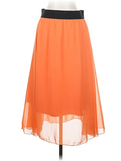Pre-owned Lularoe Casual Skirt In Orange