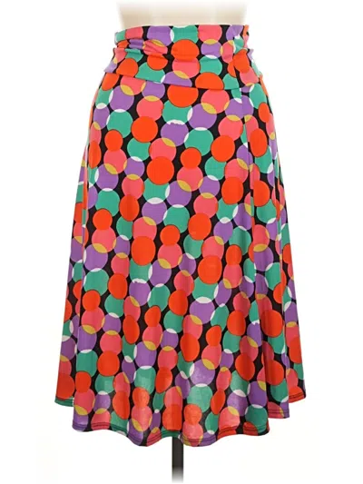 Pre-owned Lularoe Casual Skirt In Orange