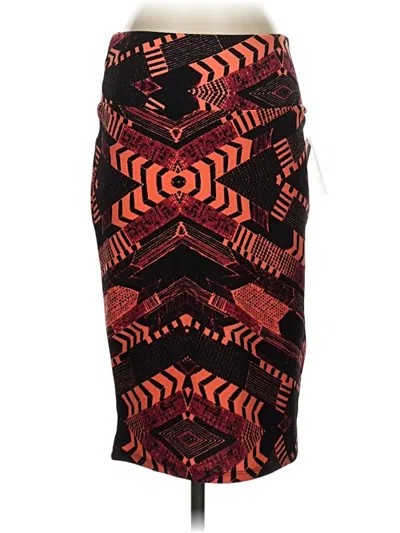 Pre-owned Lularoe Casual Skirt In Orange