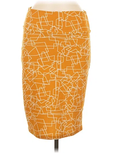 Pre-owned Lularoe Casual Skirt In Orange
