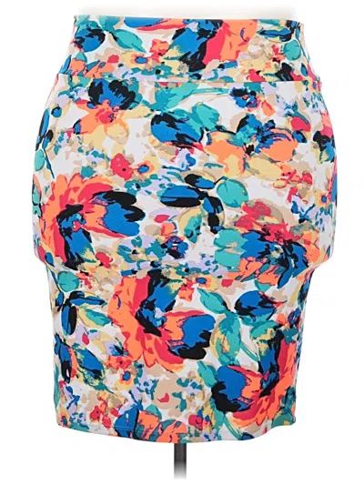 Pre-owned Lularoe Casual Skirt In Orange