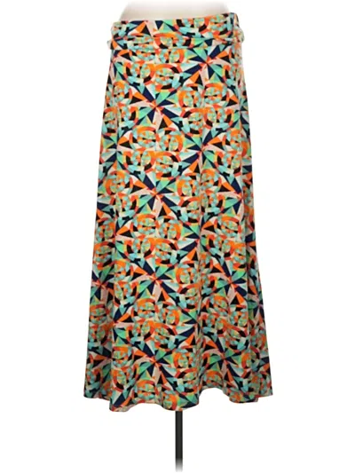 Pre-owned Lularoe Casual Skirt In Orange