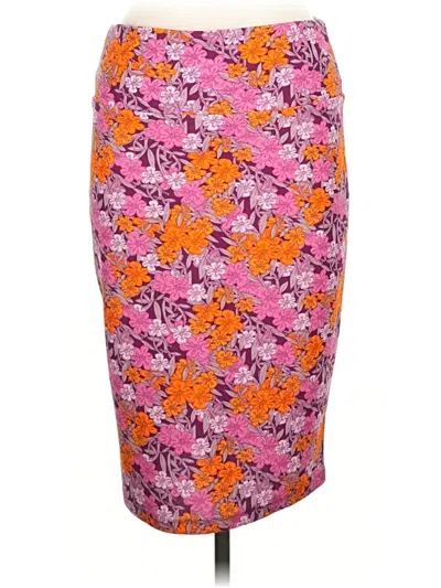 Pre-owned Lularoe Casual Skirt In Orange