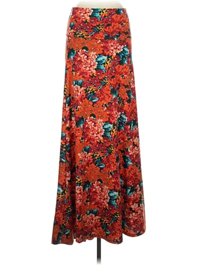 Pre-owned Lularoe Casual Skirt In Orange