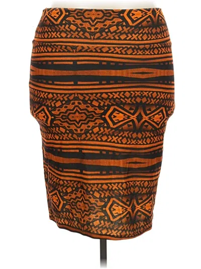 Pre-owned Lularoe Casual Skirt In Orange