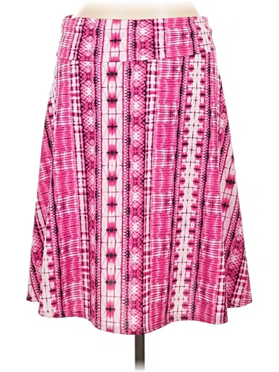 Pre-owned Lularoe Casual Skirt In Pink