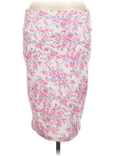 Pre-owned Lularoe Casual Skirt In Pink
