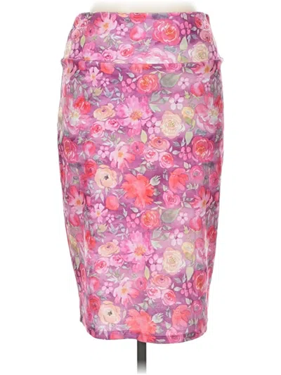 Pre-owned Lularoe Casual Skirt In Pink