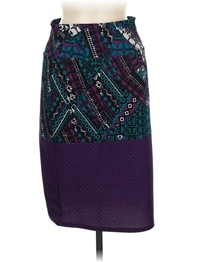 Pre-owned Lularoe Casual Skirt In Purple