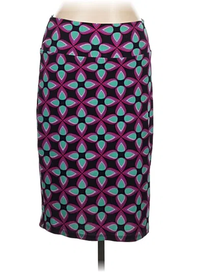 Pre-owned Lularoe Casual Skirt In Purple
