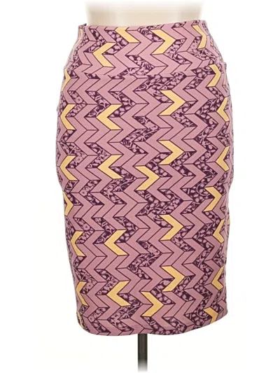 Pre-owned Lularoe Casual Skirt In Purple