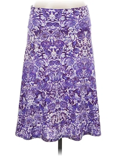 Pre-owned Lularoe Casual Skirt In Purple