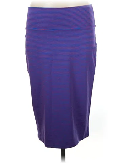 Pre-owned Lularoe Casual Skirt In Purple
