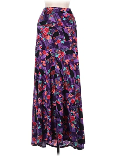 Pre-owned Lularoe Casual Skirt In Purple