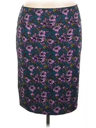Pre-owned Lularoe Casual Skirt In Purple