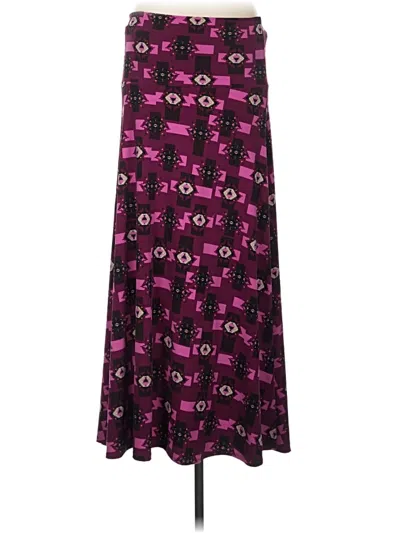 Pre-owned Lularoe Casual Skirt In Purple