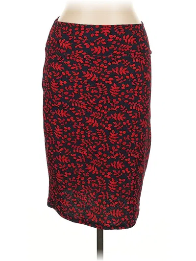 Pre-owned Lularoe Casual Skirt In Red