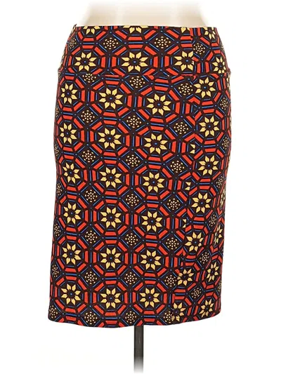 Pre-owned Lularoe Casual Skirt In Red