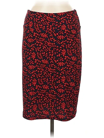 Pre-owned Lularoe Casual Skirt In Red