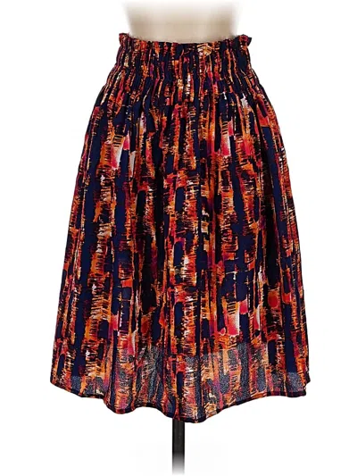 Pre-owned Lularoe Casual Skirt In Red