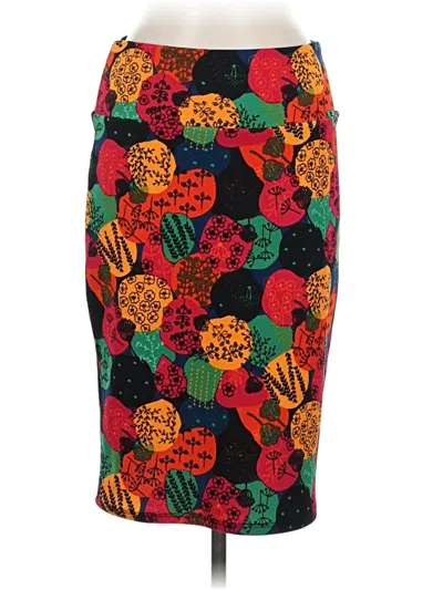 Pre-owned Lularoe Casual Skirt In Red