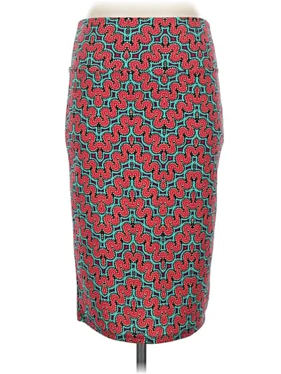 Pre-owned Lularoe Casual Skirt In Red