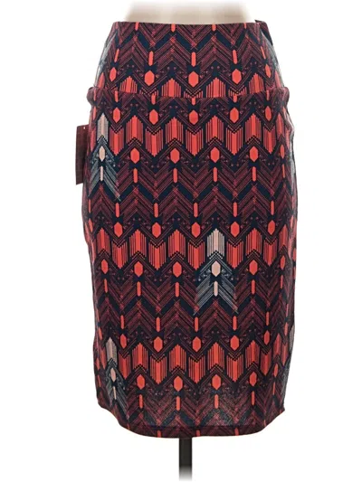 Pre-owned Lularoe Casual Skirt In Red