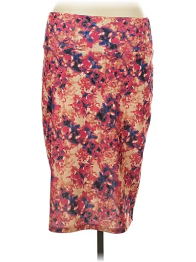 Pre-owned Lularoe Casual Skirt In Red