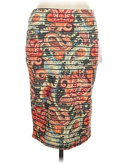 Pre-owned Lularoe Casual Skirt In Red
