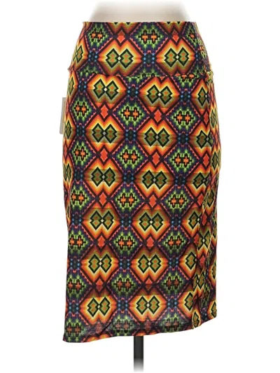 Pre-owned Lularoe Casual Skirt In Red