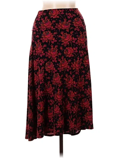 Pre-owned Lularoe Casual Skirt In Red