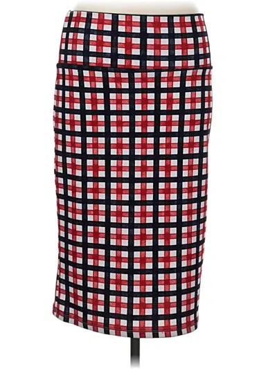 Pre-owned Lularoe Casual Skirt In Red