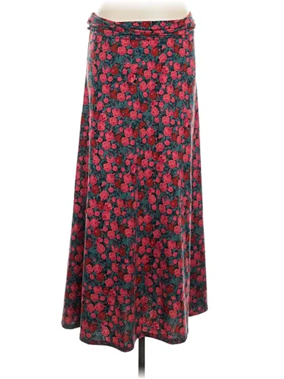 Pre-owned Lularoe Casual Skirt In Red