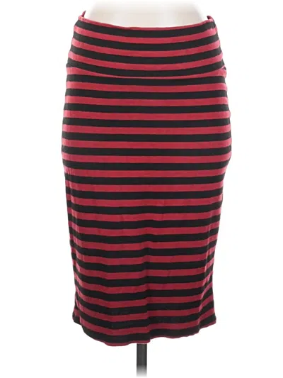 Pre-owned Lularoe Casual Skirt In Red
