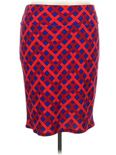Pre-owned Lularoe Casual Skirt In Red