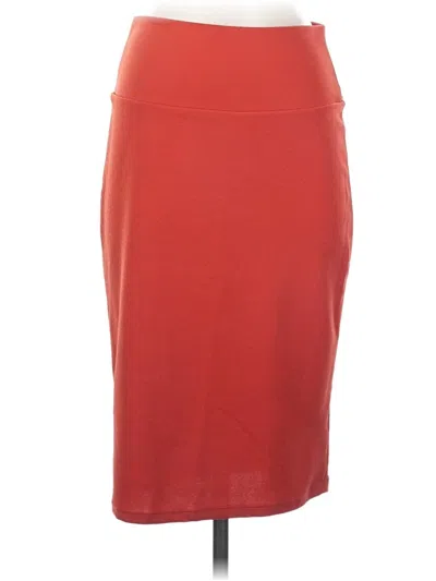 Pre-owned Lularoe Casual Skirt In Red