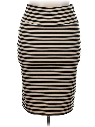 Pre-owned Lularoe Casual Skirt In Tan
