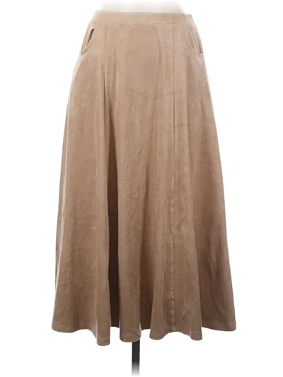 Pre-owned Lularoe Casual Skirt In Tan