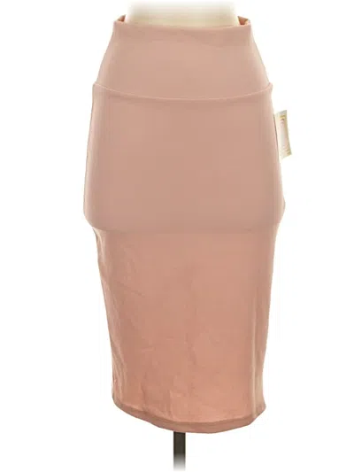 Pre-owned Lularoe Casual Skirt In Tan